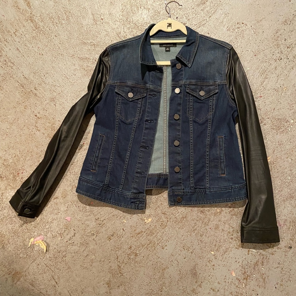 A leather/ Jena jacket